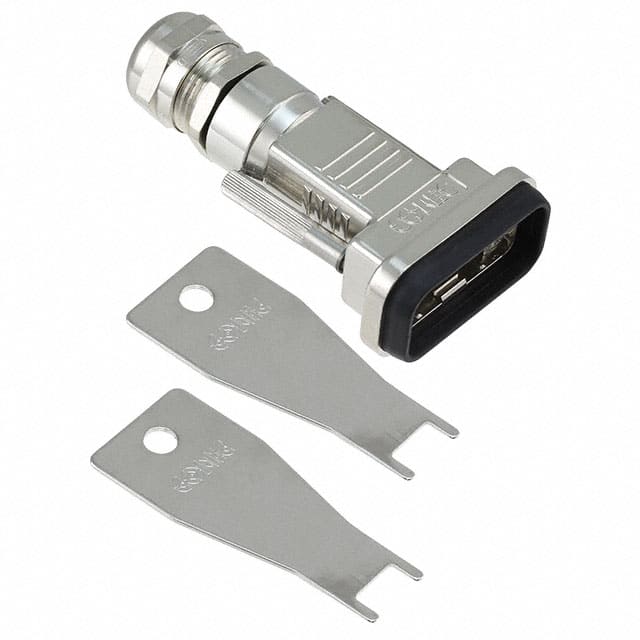 165X15019X Conec  Capots de connecteurs D-Sub en forme de D